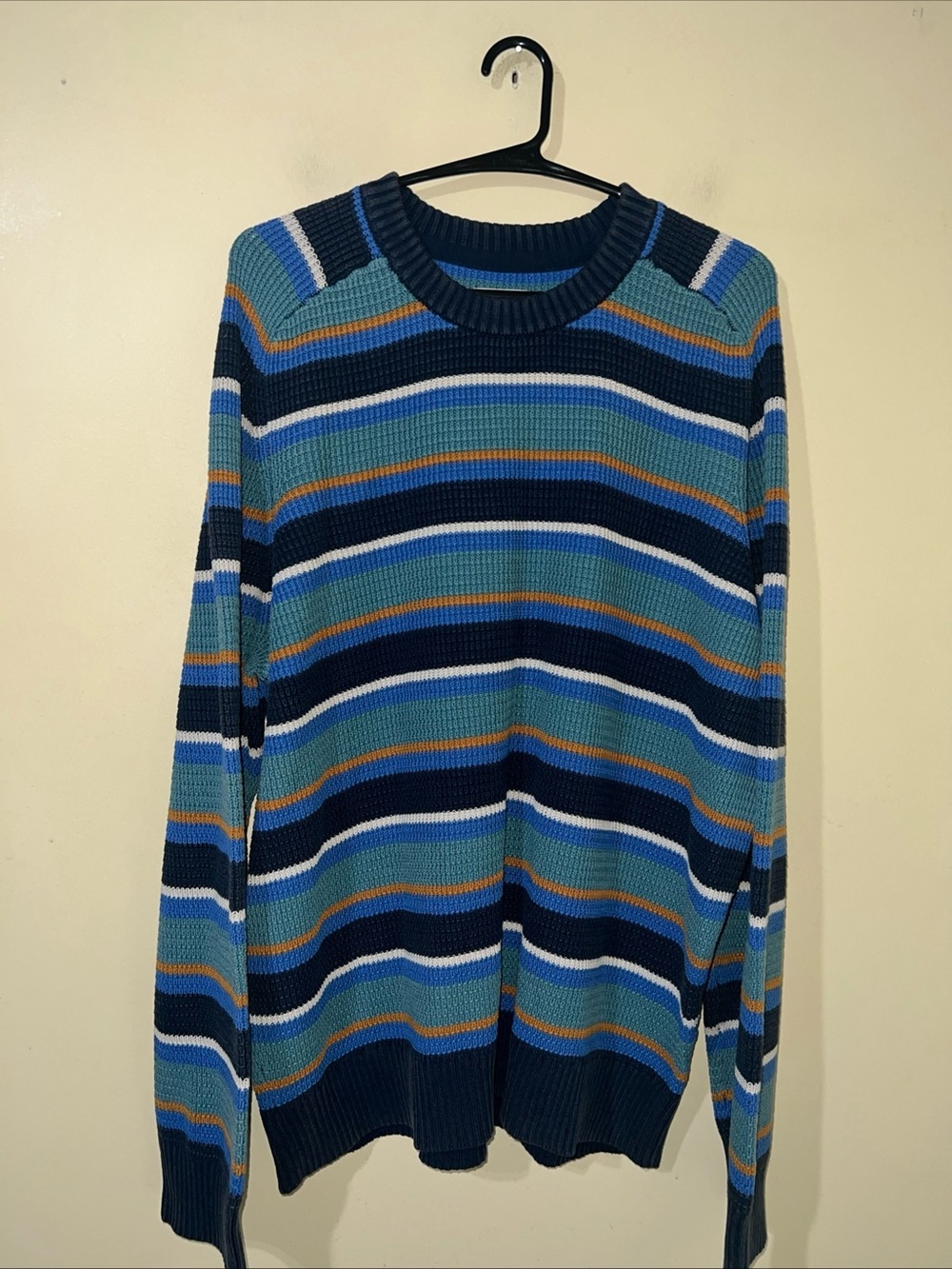 L.L. Bean Striped Crewneck Sweater Men’s Large